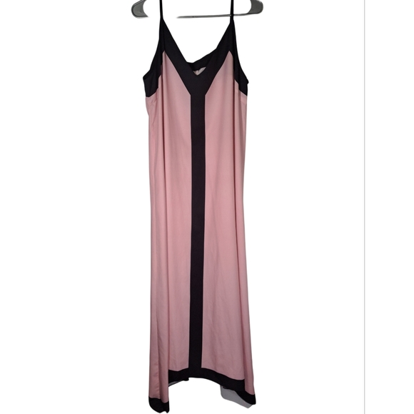 3/$15 Shien XL pink and black relaxed fit sleeveless maxi dress - Picture 1 of 7